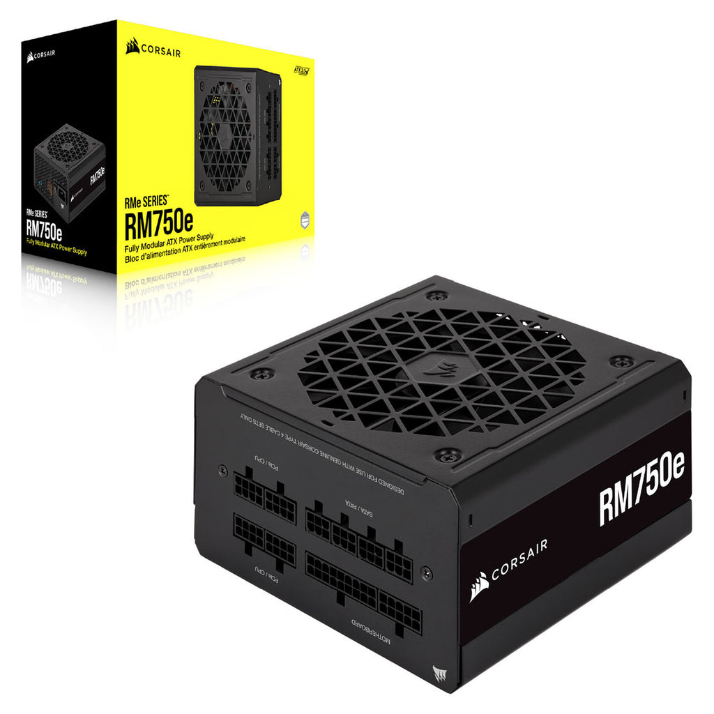CORSAIR - RMe Series RM750e 80 PLUS Gold Fully Modular Low-Noise V2 ATX 3.0 and PCIE 5.0 Power Supply - Black
