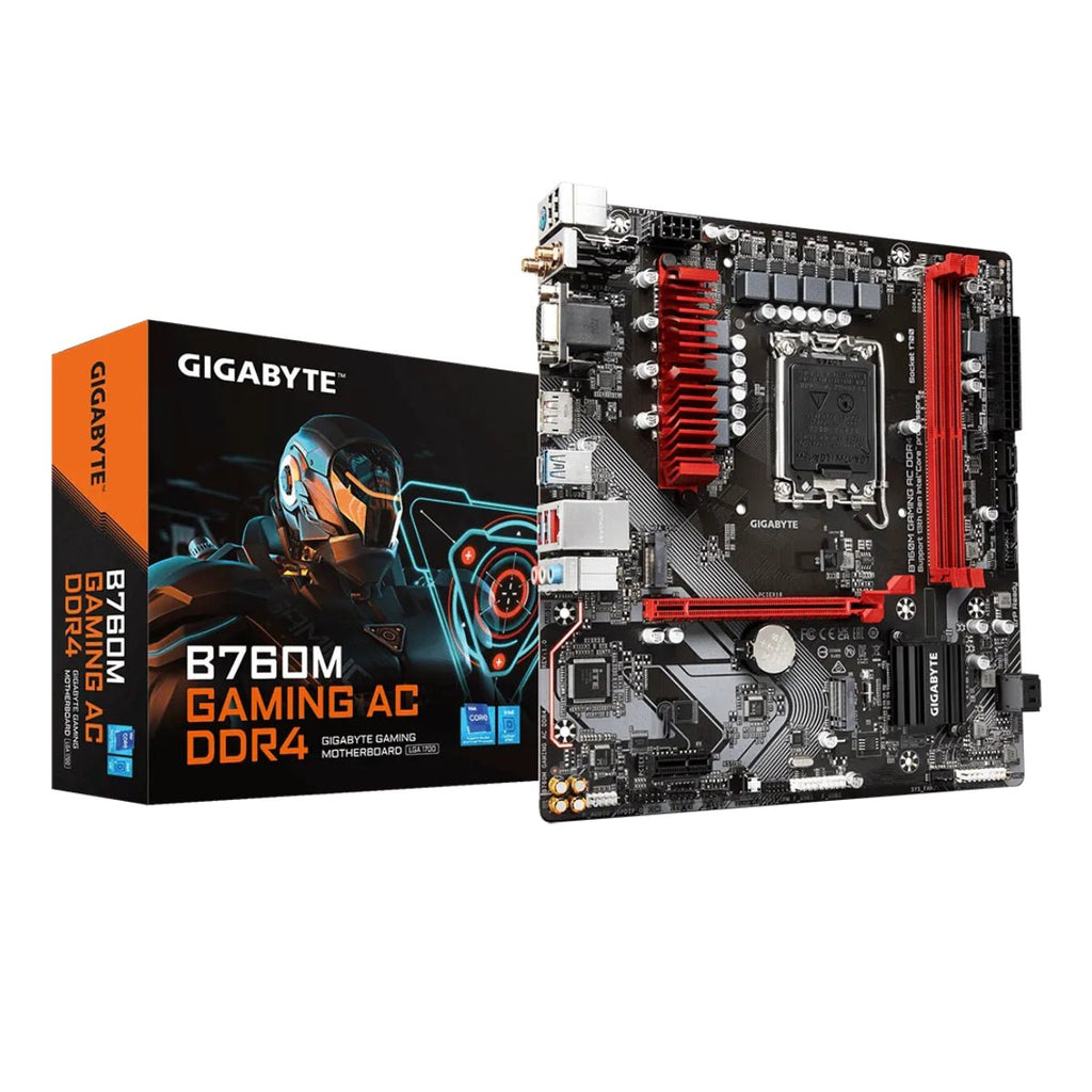 Gigabyte B760M Gaming AC WiFi DDR4 LGA 1700 Intel 13th Gen Micro-ATX Gaming Motherboard