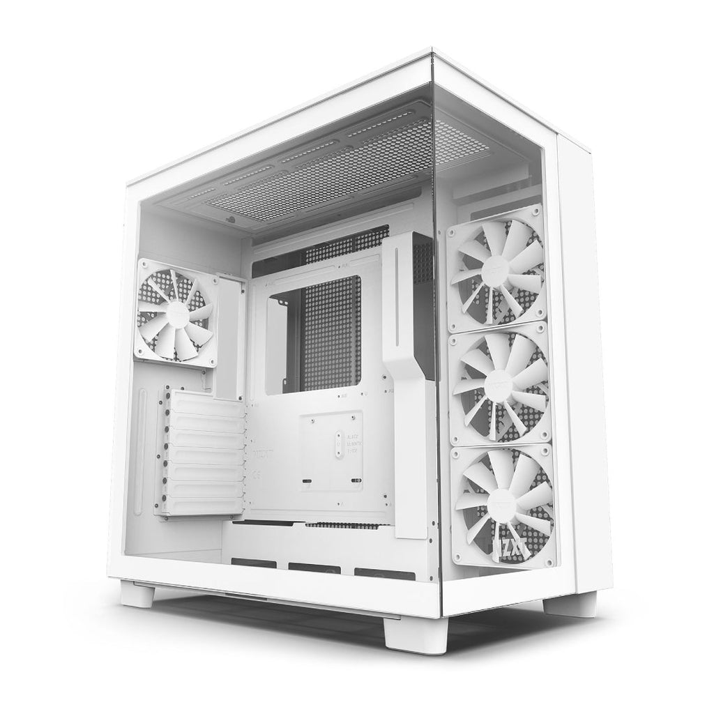 NZXT H9 Flow ATX Mid Tower Case - White