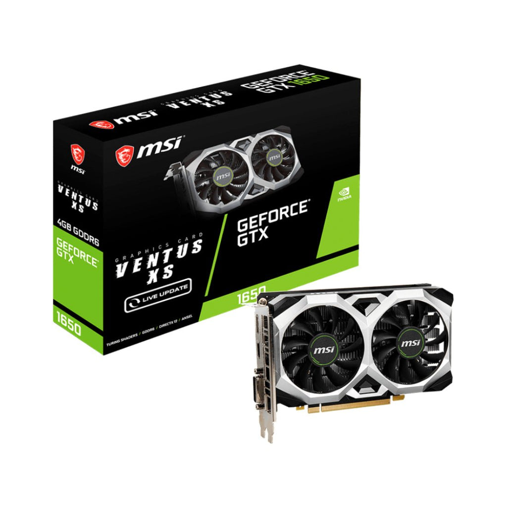 MSI GeForce GTX 1650 D6 Ventus XS V1 4GB GDDR6 Graphics Card