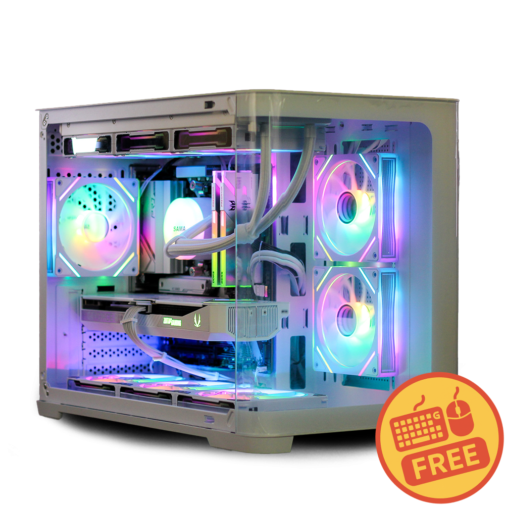 [Pre-Built] High-End White Gaming PC - AMD Ryzen 7 9700X - RTX 5070 - 32GB DDR5 - 1TB M.2