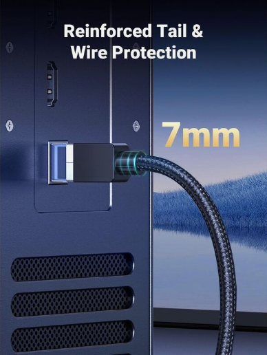 UGREEN Cat8 Shielded Round Braided Cable Modular Plugs - 5M UGREEN Cat8 Shielded Round Braided Cable Modular Plugs - 5M