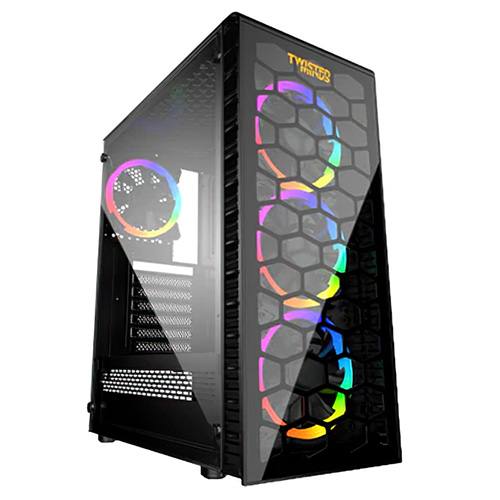 Twisted Minds Killstreak-03 Mid Tempered Glass Mid Tower Gaming Case - Black