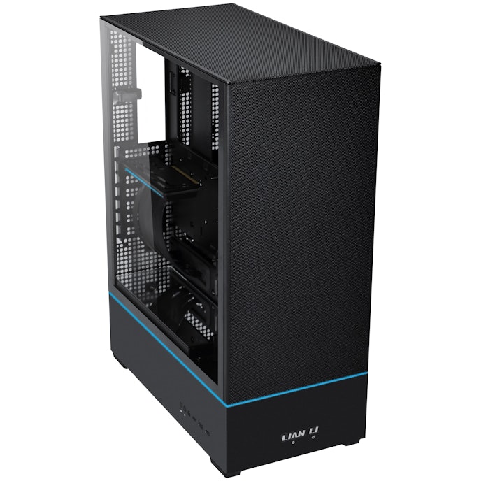 LIAN LI SUP01 Black Steel / Tempered Glass ATX Mid Tower Computer Case - Black LIAN LI SUP01 Black Steel / Tempered Glass ATX Mid Tower Computer Case - Black