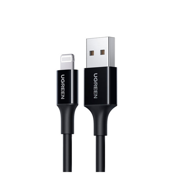 UGREEN USB-A Male to Lightning Male Cable Nickel Plating ABS Shell 2m - Black