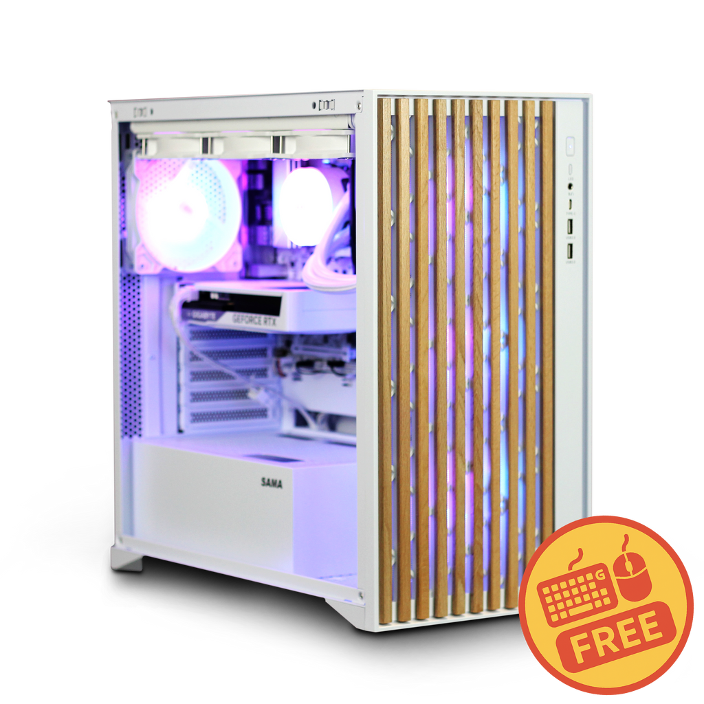 [Pre-Built] Powerful White Gaming PC - AMD Ryzen 7 8700F - RTX 5060 - 32GB DDR5 - 1TB M.2