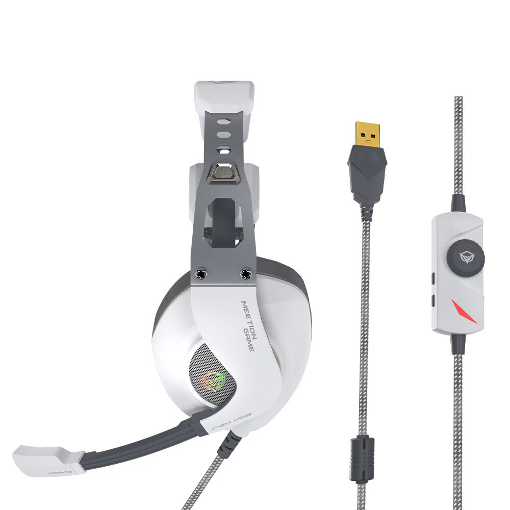Meetion RGB Backlit Gaming Headset HP099 - White Meetion RGB Backlit Gaming Headset HP099 - White