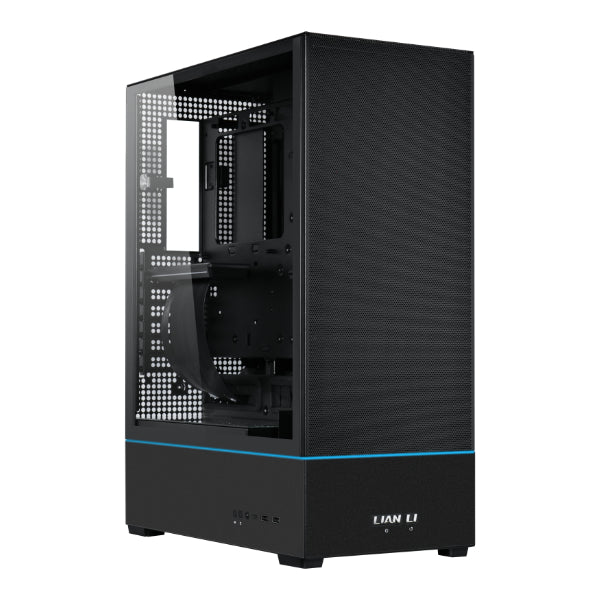 LIAN LI SUP01 Black Steel / Tempered Glass ATX Mid Tower Computer Case - Black LIAN LI SUP01 Black Steel / Tempered Glass ATX Mid Tower Computer Case - Black