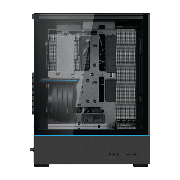 LIAN LI SUP01 Black Steel / Tempered Glass ATX Mid Tower Computer Case - Black LIAN LI SUP01 Black Steel / Tempered Glass ATX Mid Tower Computer Case - Black