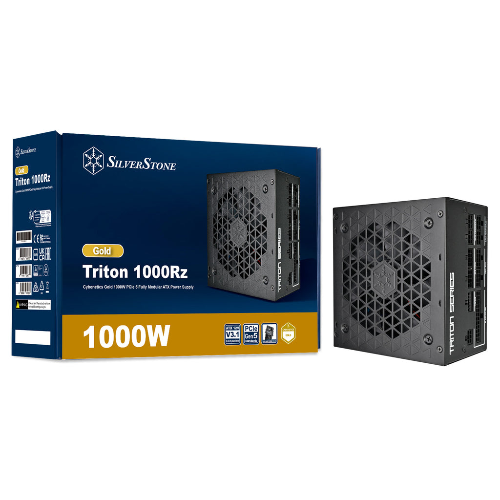 SilverStone Triton 1000Rz Cybenetics Gold 1000W PCIe 5 Fully Modular ATX Power Supply