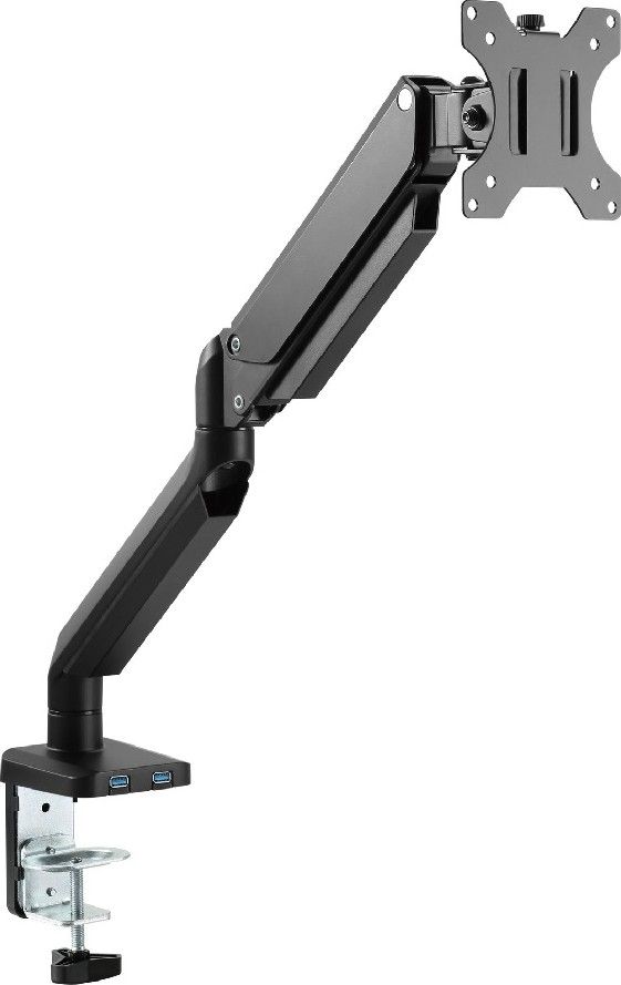 TWISTED MINDS SINGLE MONITOR ALUMINUM SLIM MECHANICAL SPRING MONITOR ARM - BLACK