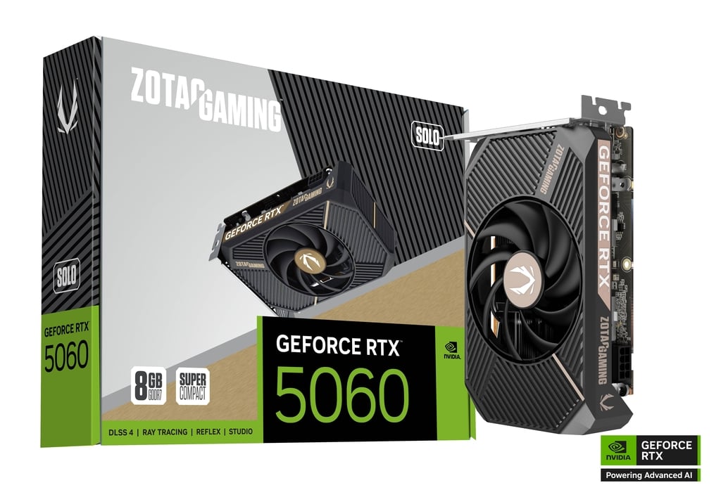 Zotac Gaming GeForce RTX 5060 SOLO 8GB GDDR7 Graphics Card