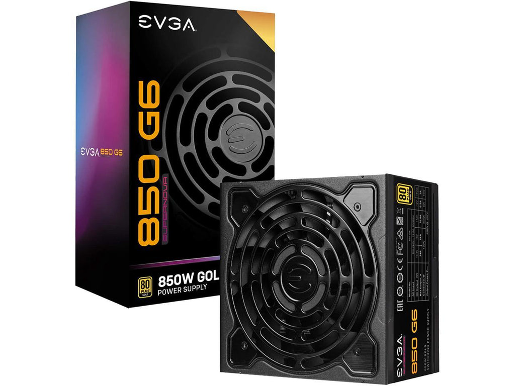 EVGA SuperNOVA G6 850 Watt 80 Plus Gold Fully Modular  Gaming Power Supply