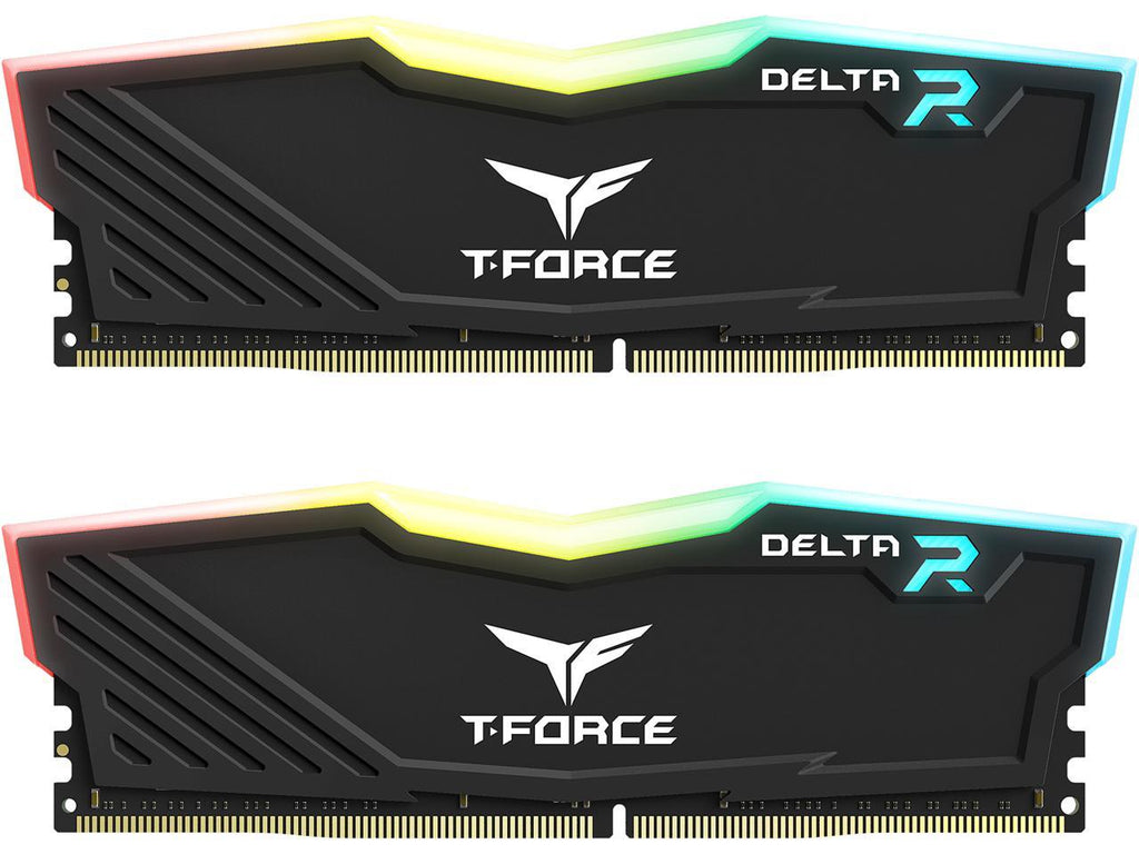 Team T-Force Delta RGB 16GB (2 x 8GB) 288-Pin DDR4 3200 - Black