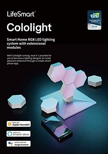 Lifesmart Cololight PLUS KIT - WiFi Color Changing LED Lights, 7 Panels + Base Lifesmart Cololight PLUS KIT - WiFi Color Changing LED Lights, 7 Panels + Base
