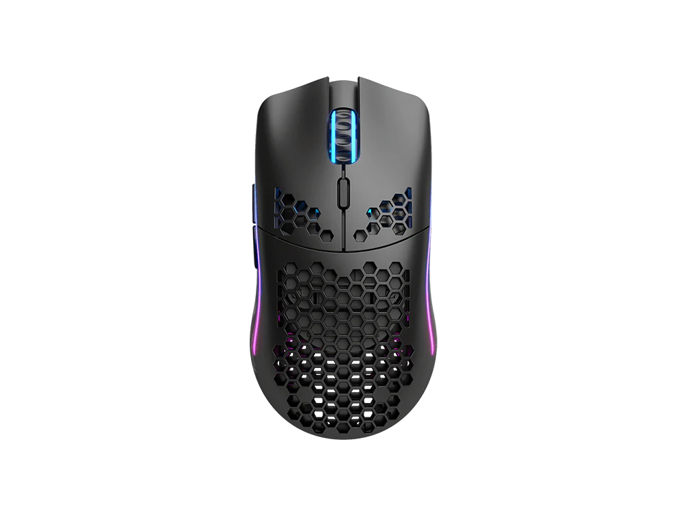 Glorious Gaming Model O Wireless Gaming Mouse - RGB Mouse with Lights 69g Superlight Mouse Honeycomb - Matte Black