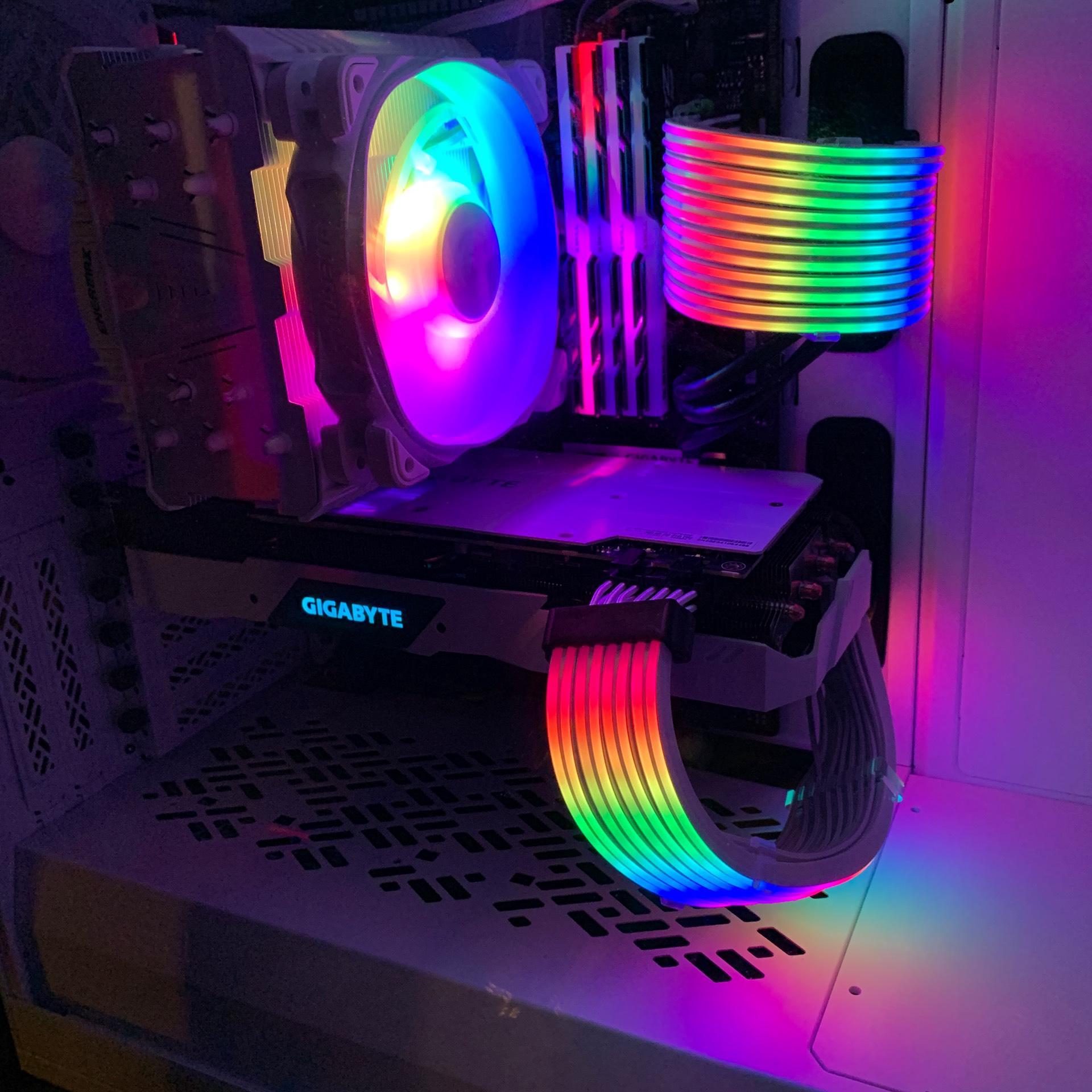 LIAN LI STRIMER PLUS V2 24 Pins Addressable RGB Power Extension Cable - Strimer 24-Pin LIAN LI STRIMER PLUS V2 24 Pins Addressable RGB Power Extension Cable - Strimer 24-Pin