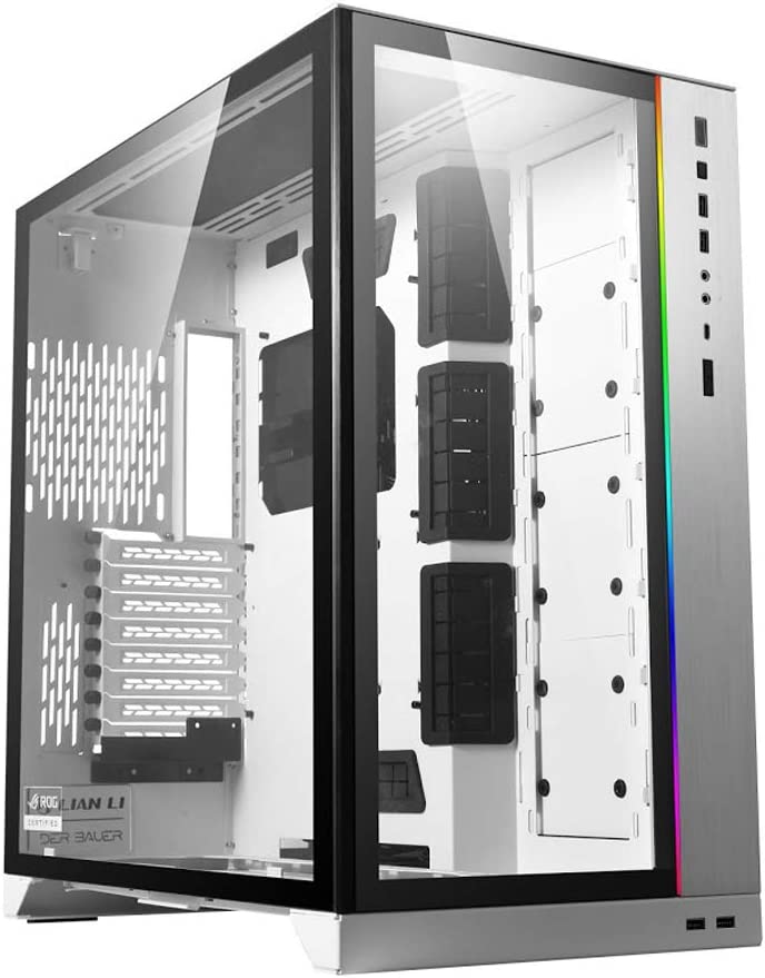 Lian Li O11 Dynamic XL ROG Certified ATX Full Tower Gaming Case - White