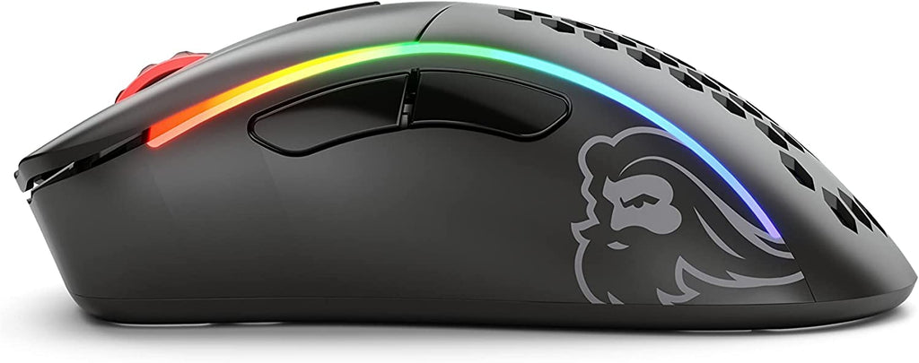 Glorious Gaming Model D Wireless Gaming Mouse - RGB 69g Superlight Mouse Honeycomb - Matte Black