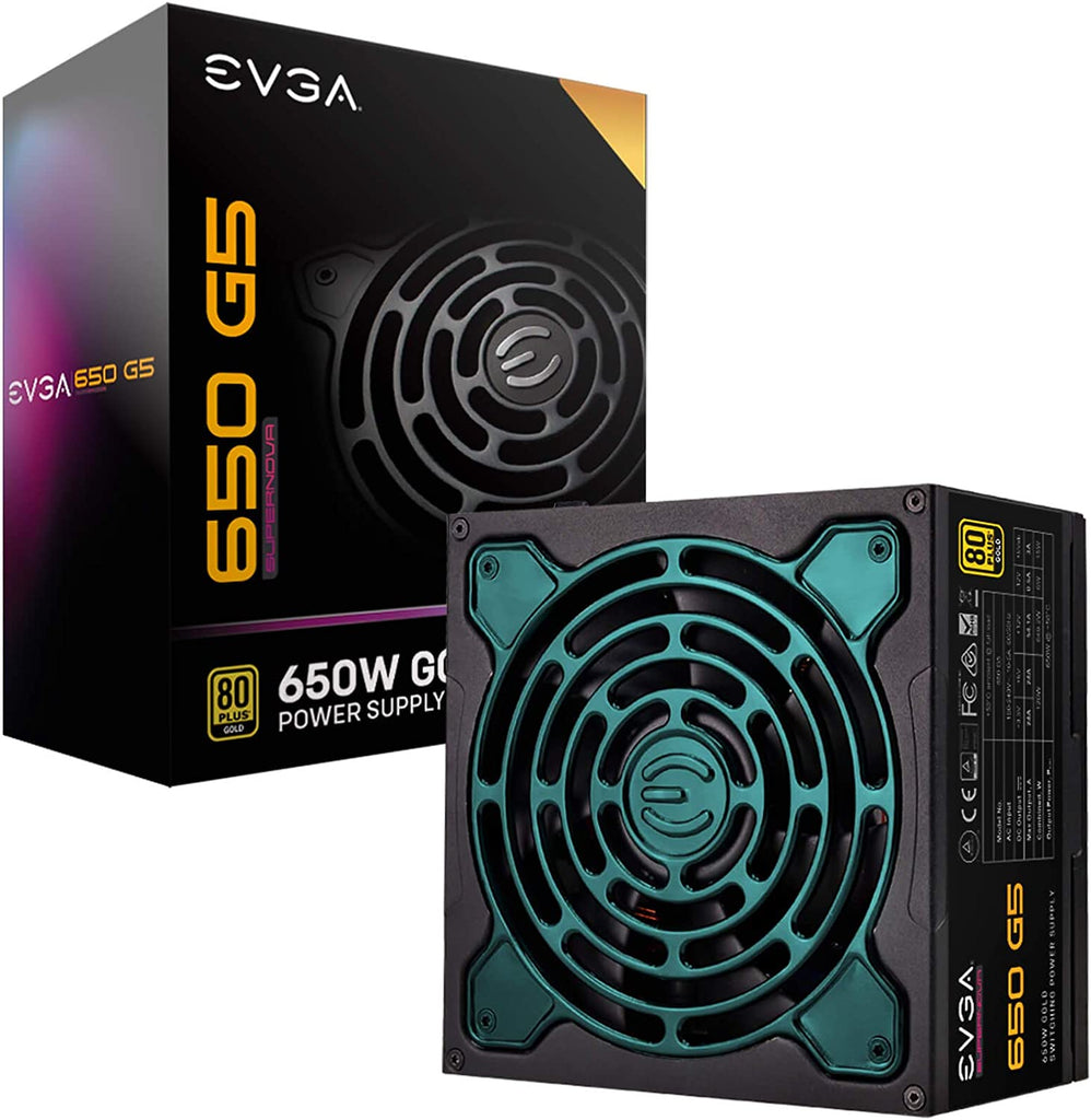 EVGA SuperNOVA G5 650 Watt 80 Plus Gold Full Modular  Gaming Power Supply