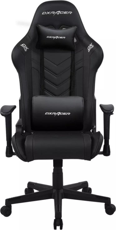 DXRacer Prince Series P132 Gaming Chair, 1D Armrests with Soft Surface - Black