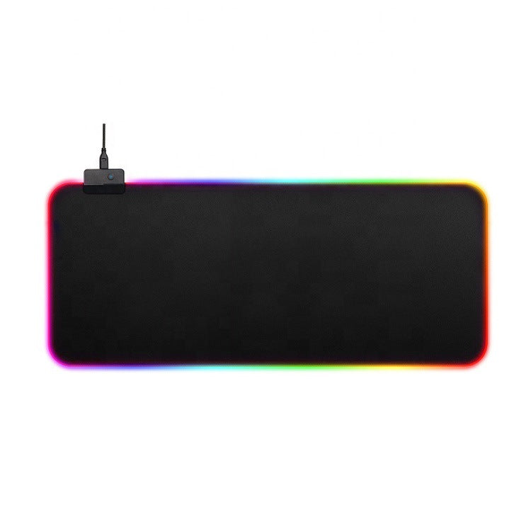Large RGB Smooth Gaming Mouse Pad - Customizable RGB Lighting Mouse Mat for Keyboard and Mouse