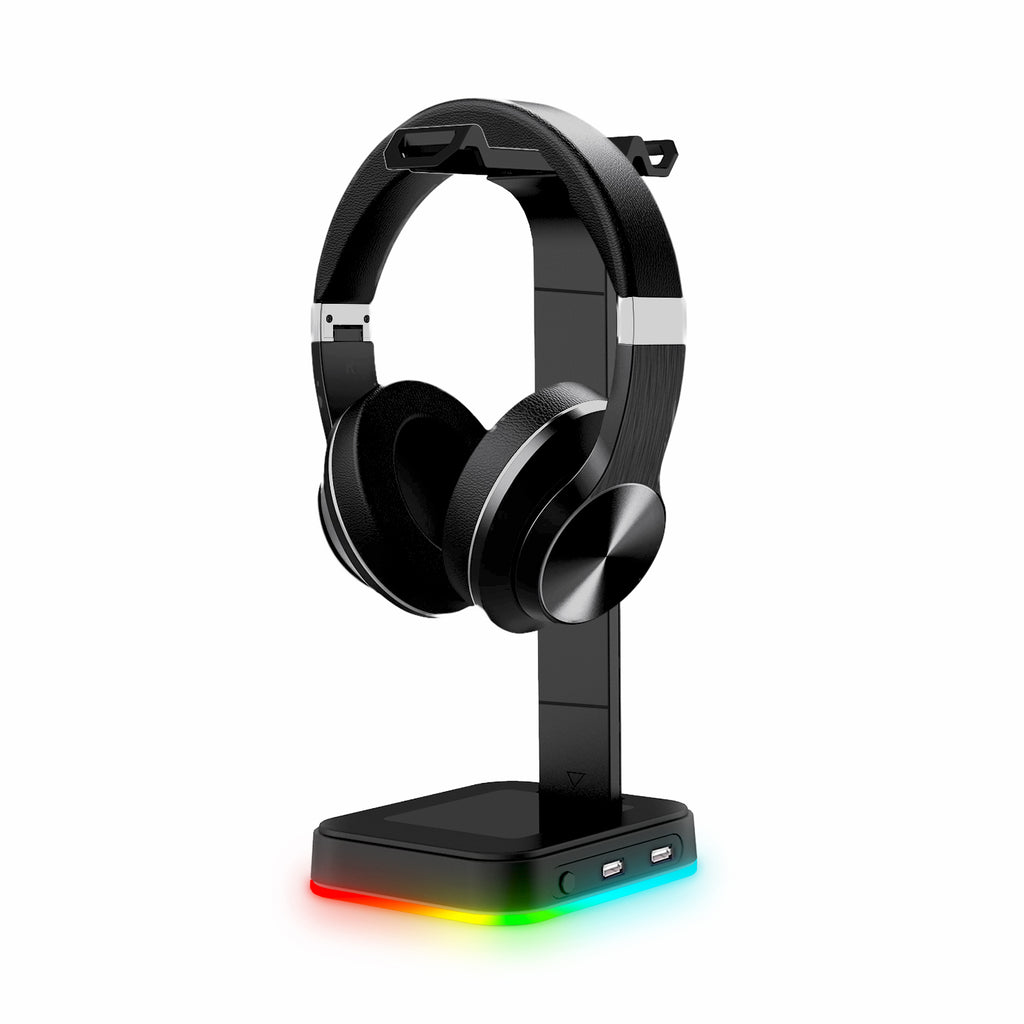 RGB Gaming Headphone Holder and Bracket With USB Interface Input Port - Headset Stand