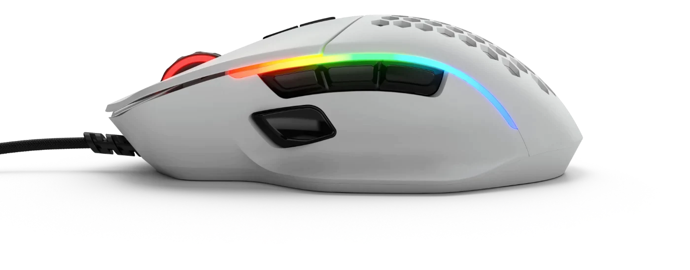 Glorious Gaming Model I Mouse - RGB 69g Superlight Mouse Honeycomb - Matte White