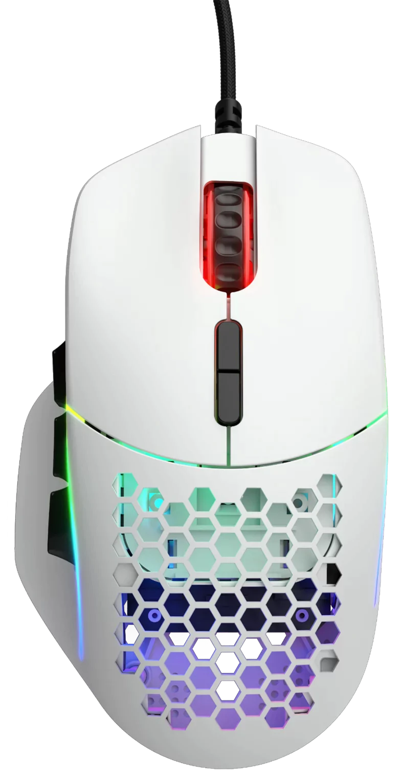 Glorious Gaming Model I Mouse - RGB 69g Superlight Mouse Honeycomb - Matte White