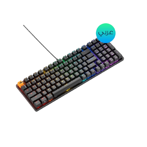 Glorious GMMK2 96% Full Size Prebuilt Arabic mechanical Keyboard Black RGB - احرف عربية